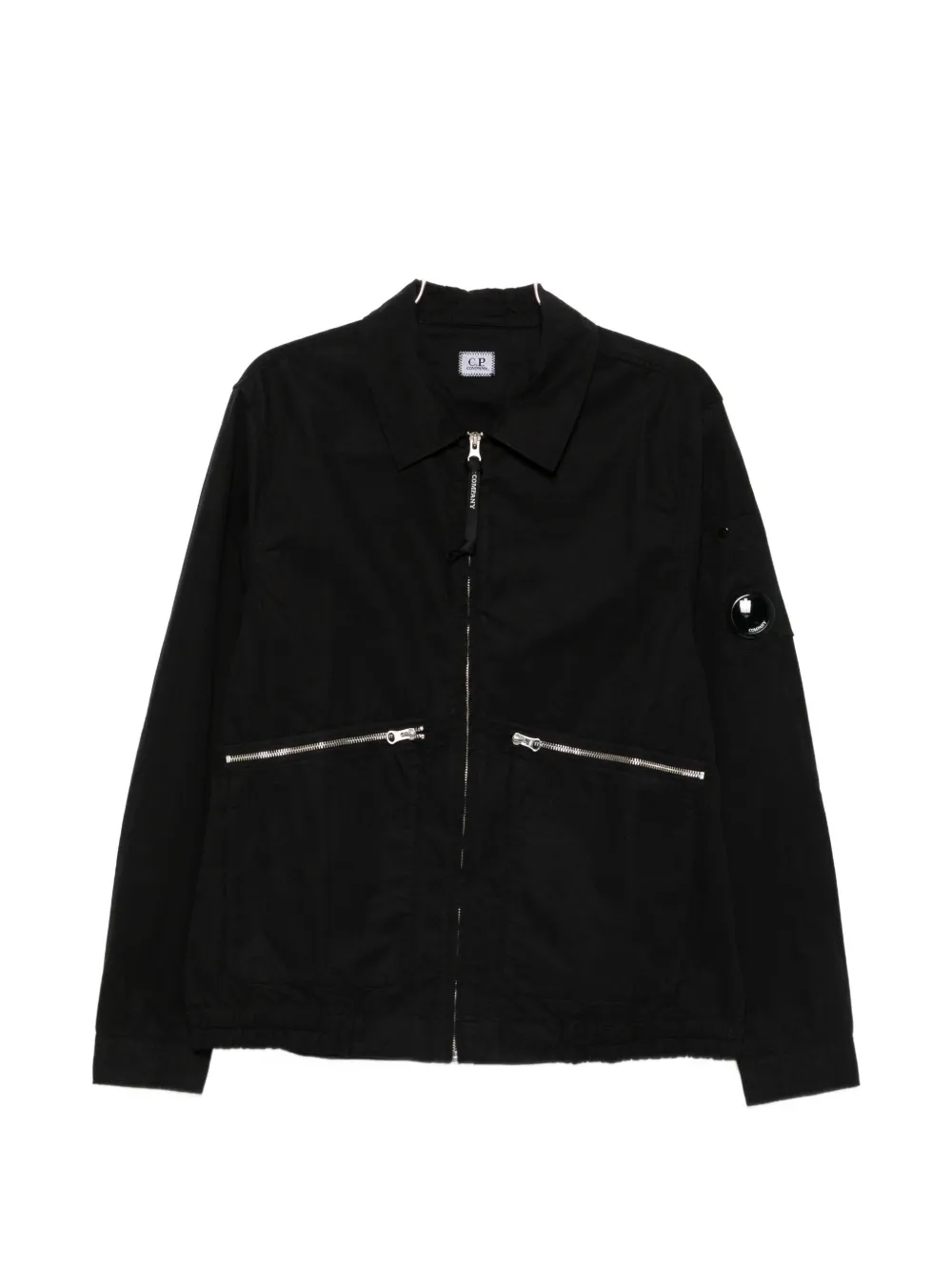 C.P. Company Micro -Reps lens-detail zip-up shirt jacket - Schwarz