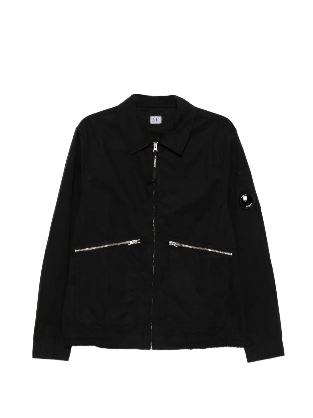 C.P. Company Micro -Reps lens-detail zip-up shirt jacket - Nero