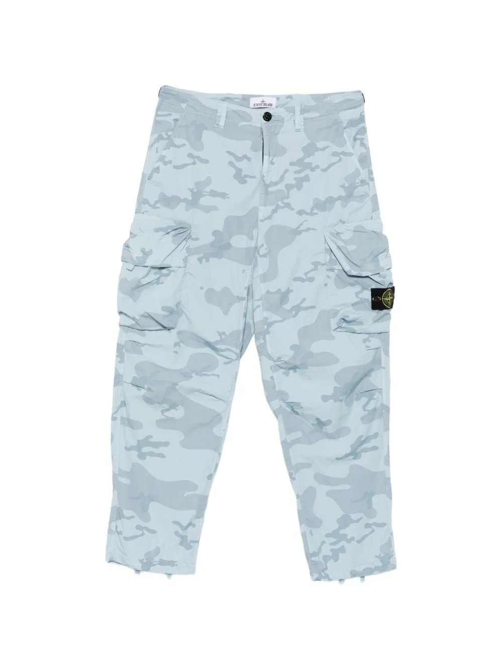 Stone Island camouflage-print cargo trousers - Blu