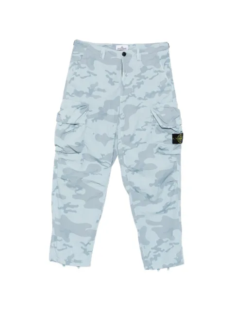 Stone Island camouflage-print cargo trousers