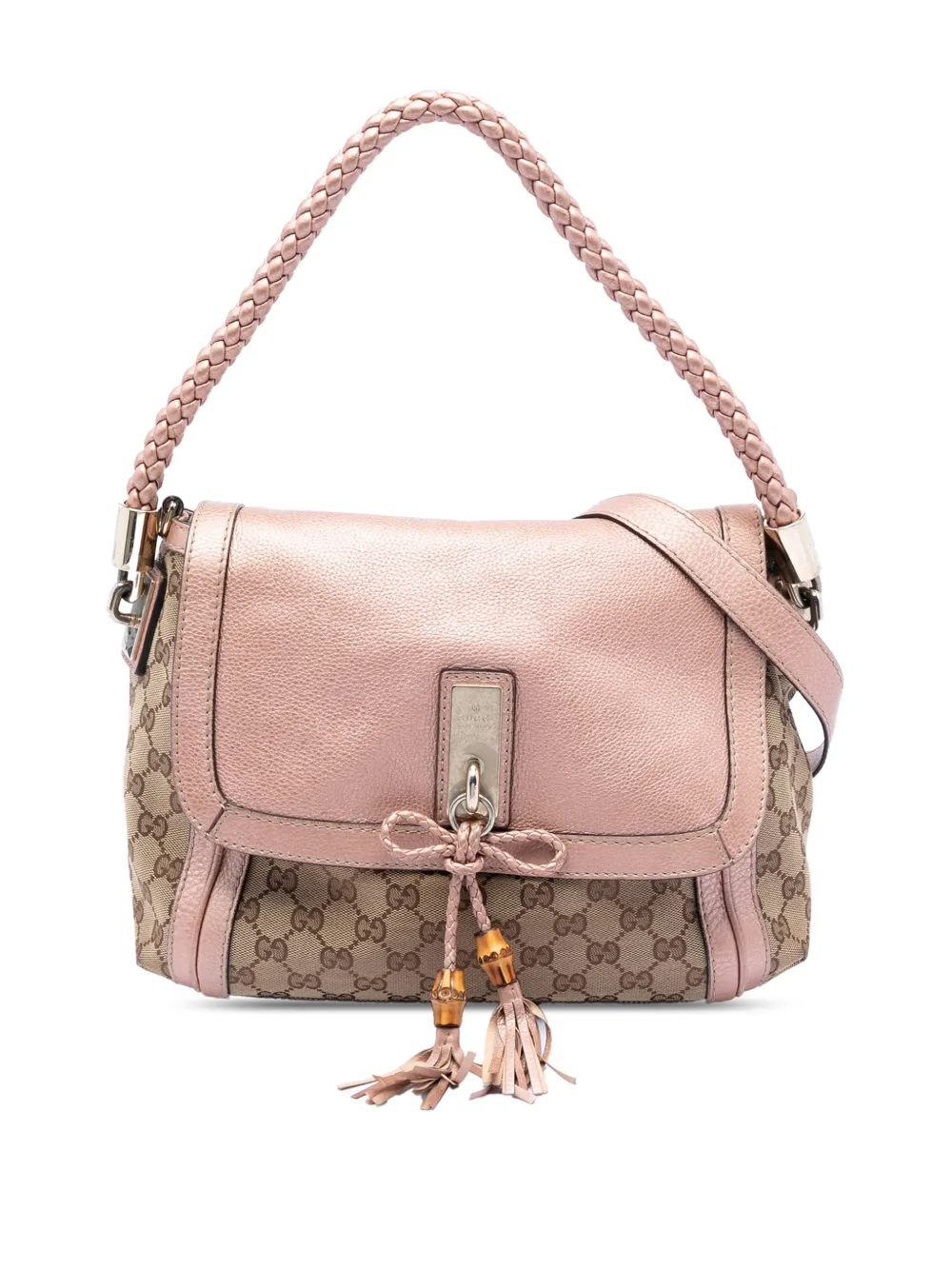 Gucci Pre-Owned 2016-2026 GG Canvas Bella Flap satchel - Rosa