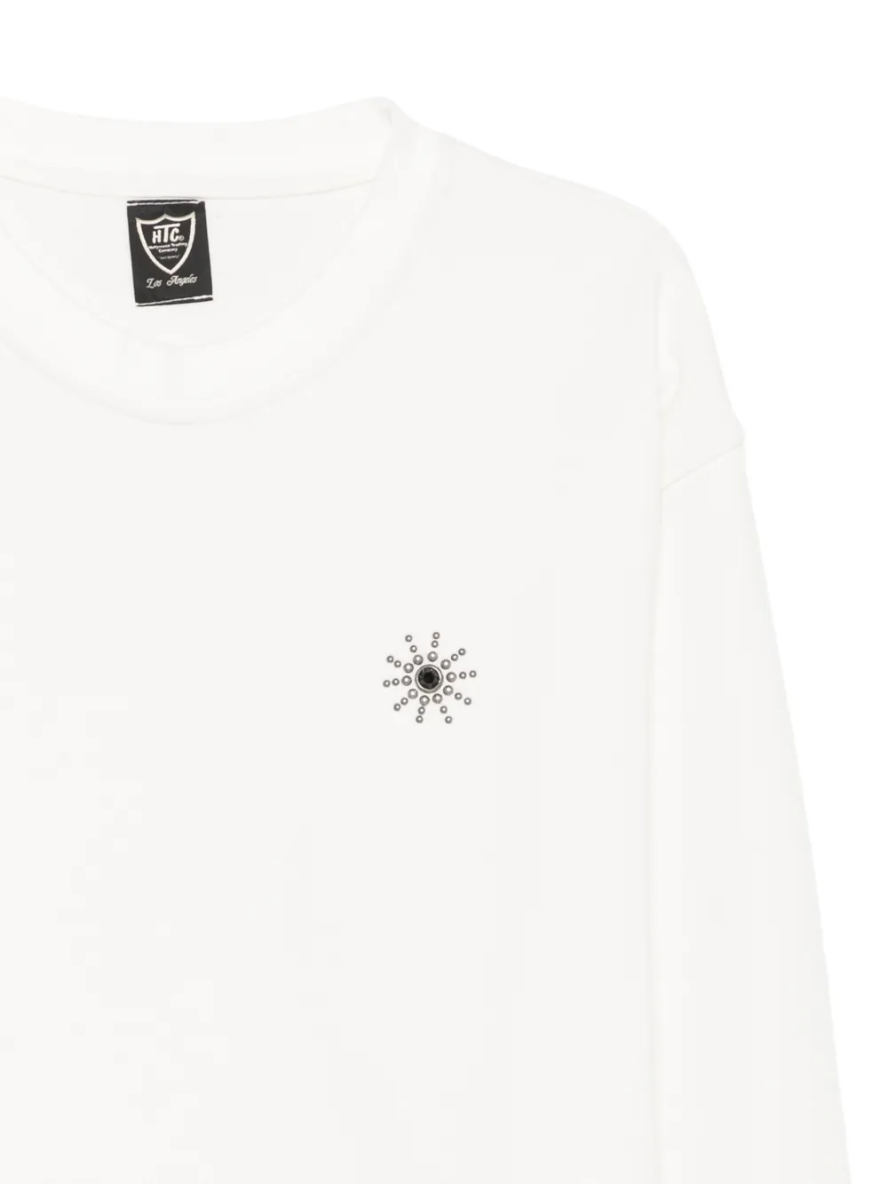Htc Los Angeles Sun sweater met studs Wit