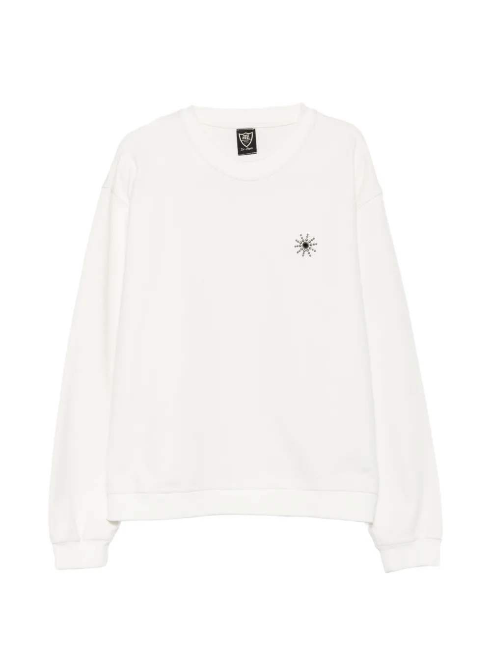 Htc Los Angeles Sun stud-embellished sweatshirt - Bianco