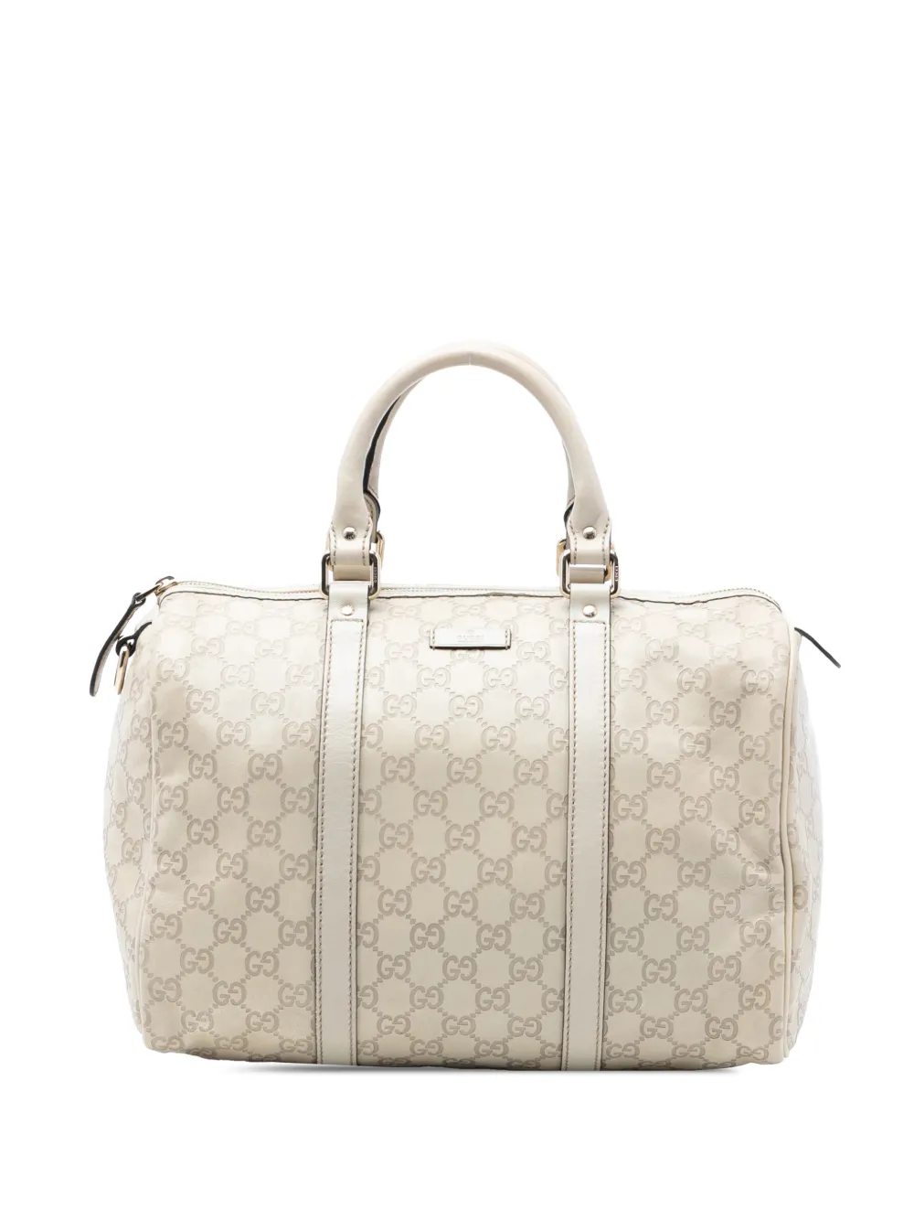 Gucci Pre-Owned 2016-2025 Medium Guccissima Joy boston bag - Bianco
