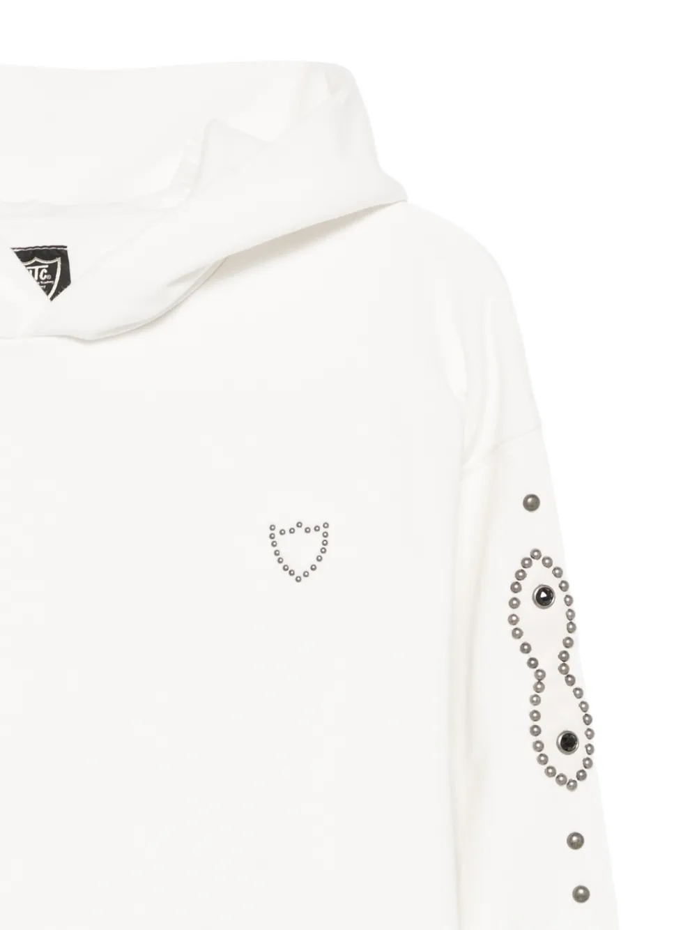  Htc Los Angeles Sudadera Moustache Con Capucha - Blanco 