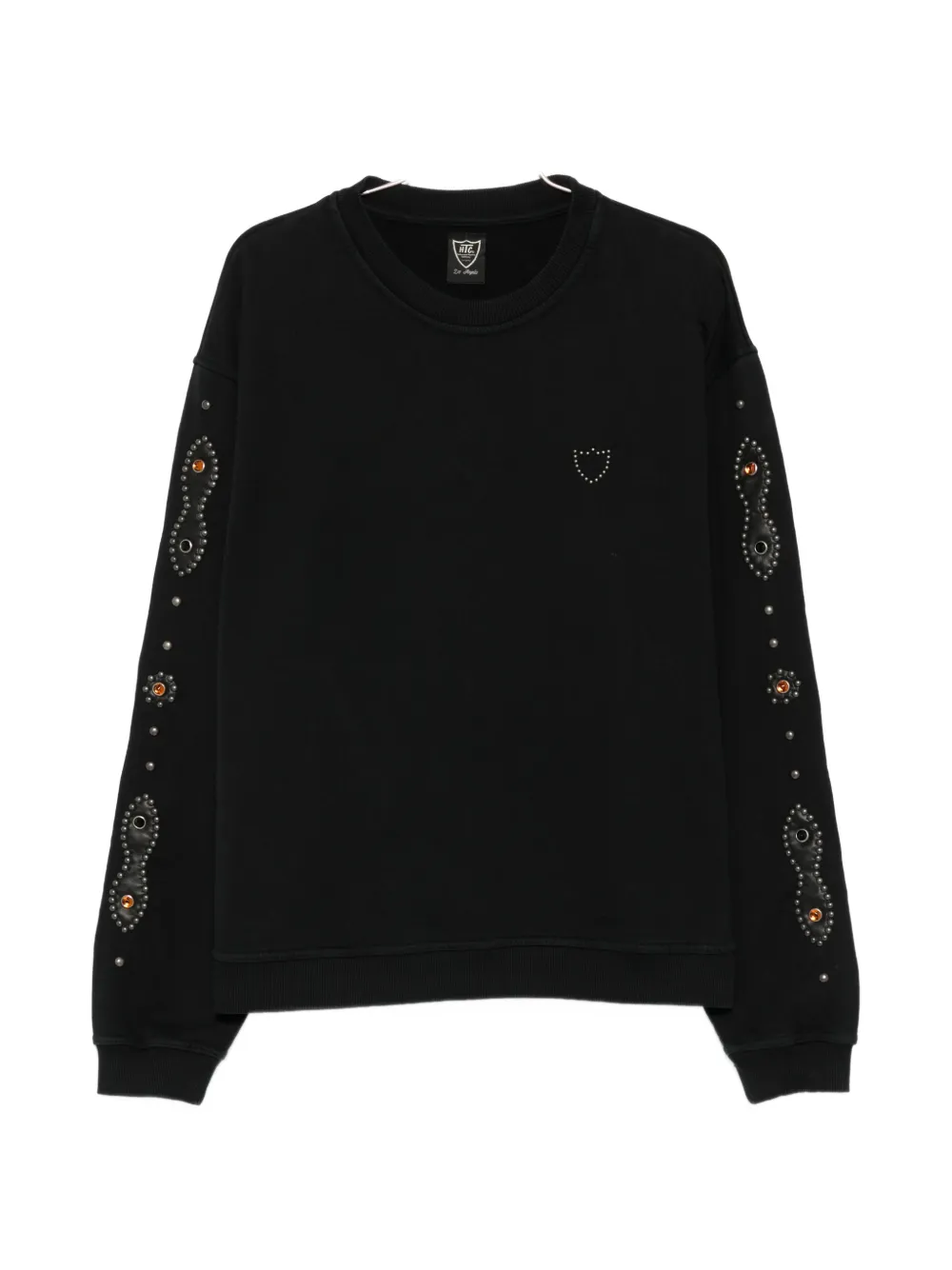 Htc Los Angeles Moustache stud-embellished sweatshirt - Nero