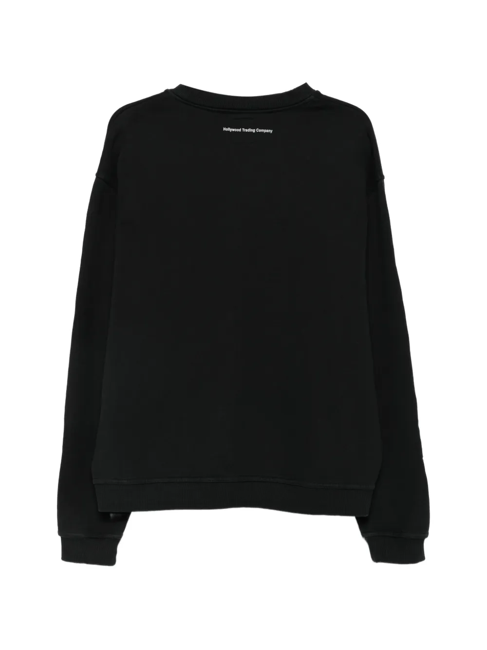Htc Los Angeles Mustache sweater verfraaid met studs Zwart