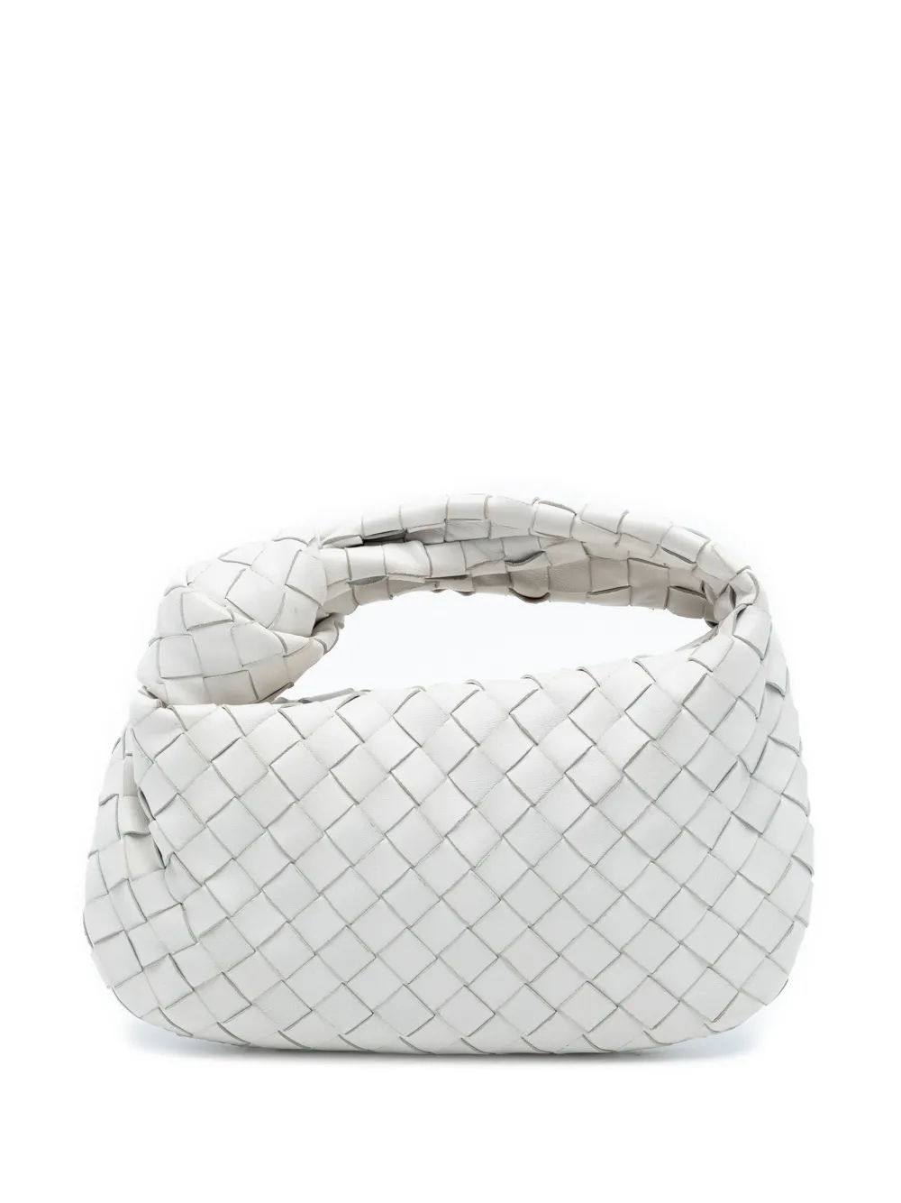 Bottega Veneta Pre-Owned 2012-2025 Mini Nappa Intrecciato Jodie hobo bag - White