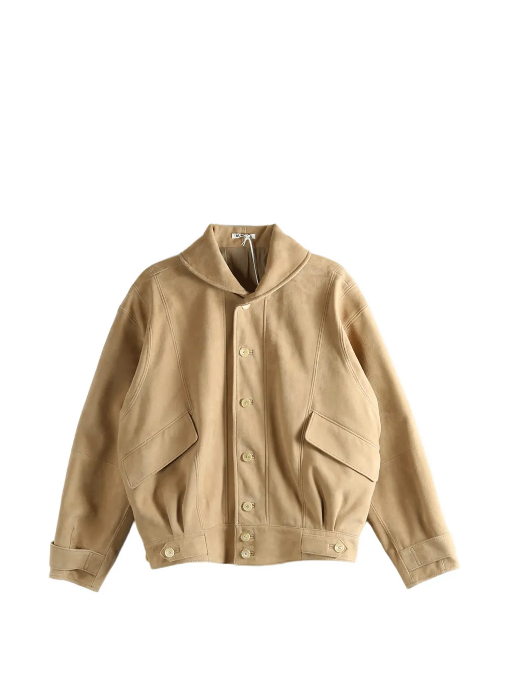 Auralee leather jacket - Toni neutri