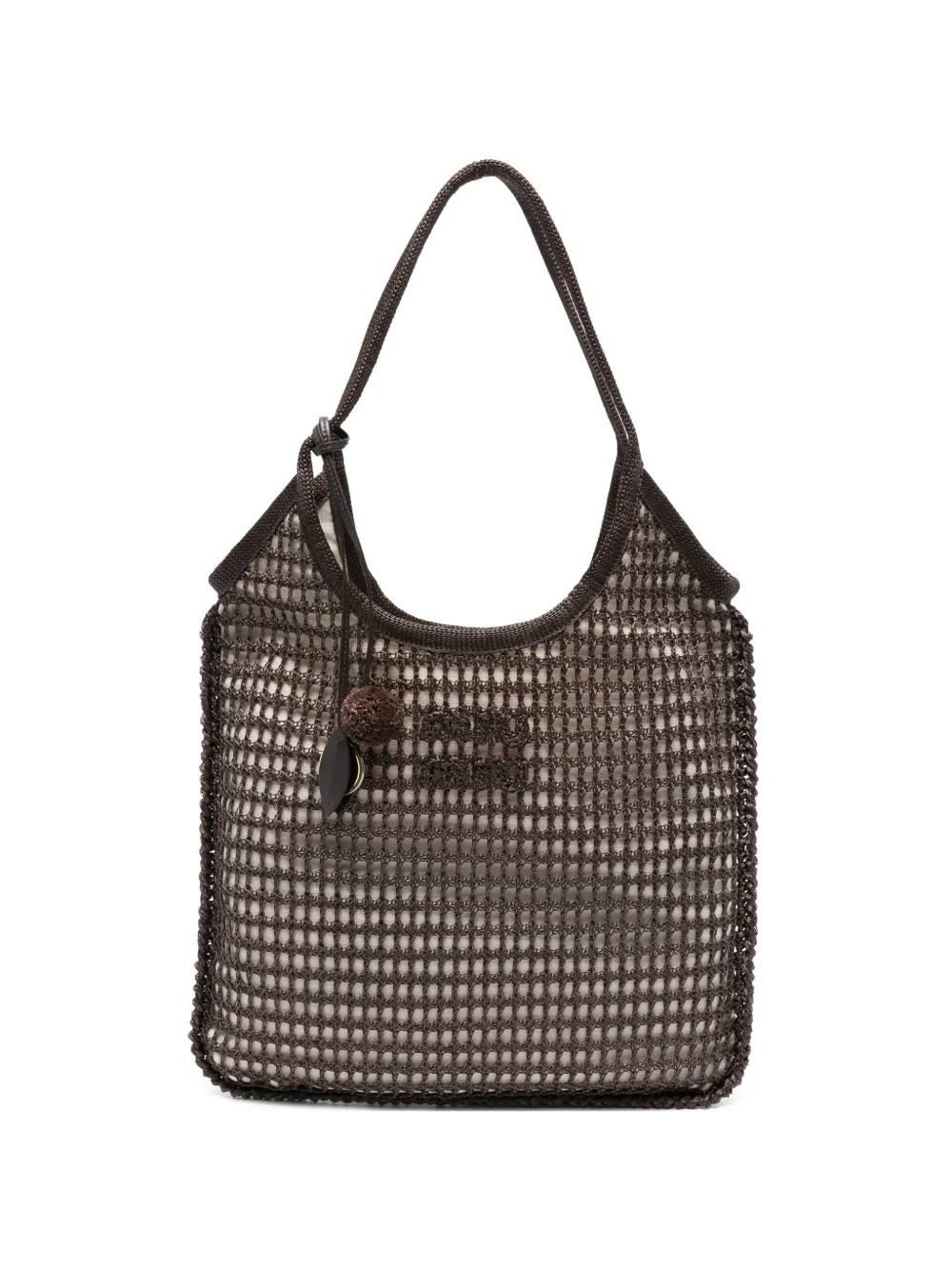 Miu Miu logo-detail tote bag - Marrone