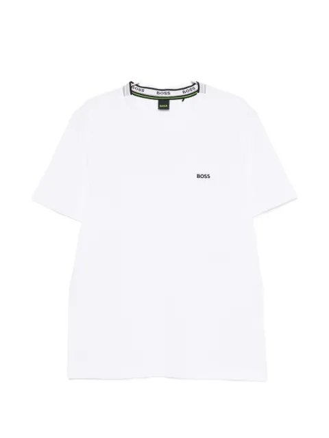 BOSS logo-embroidered T-shirt