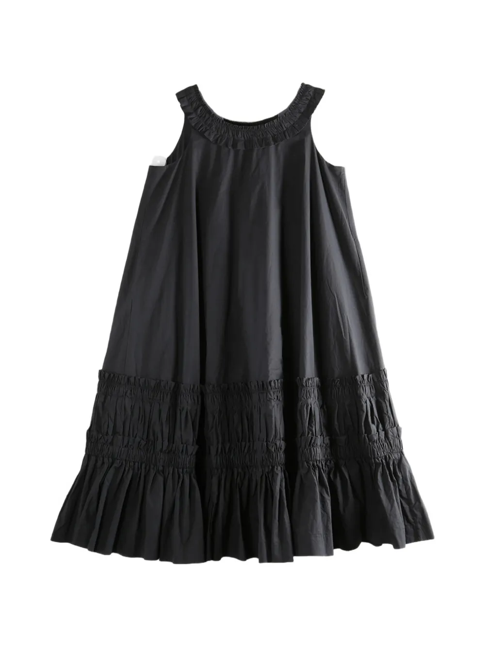 Casey Casey ruffled midi dress - Nero