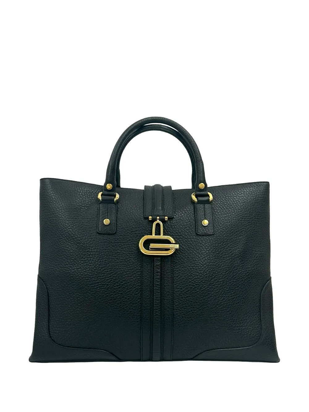 Gucci Pre-Owned 2000-2015 Large Leather Junco tote bag - Nero