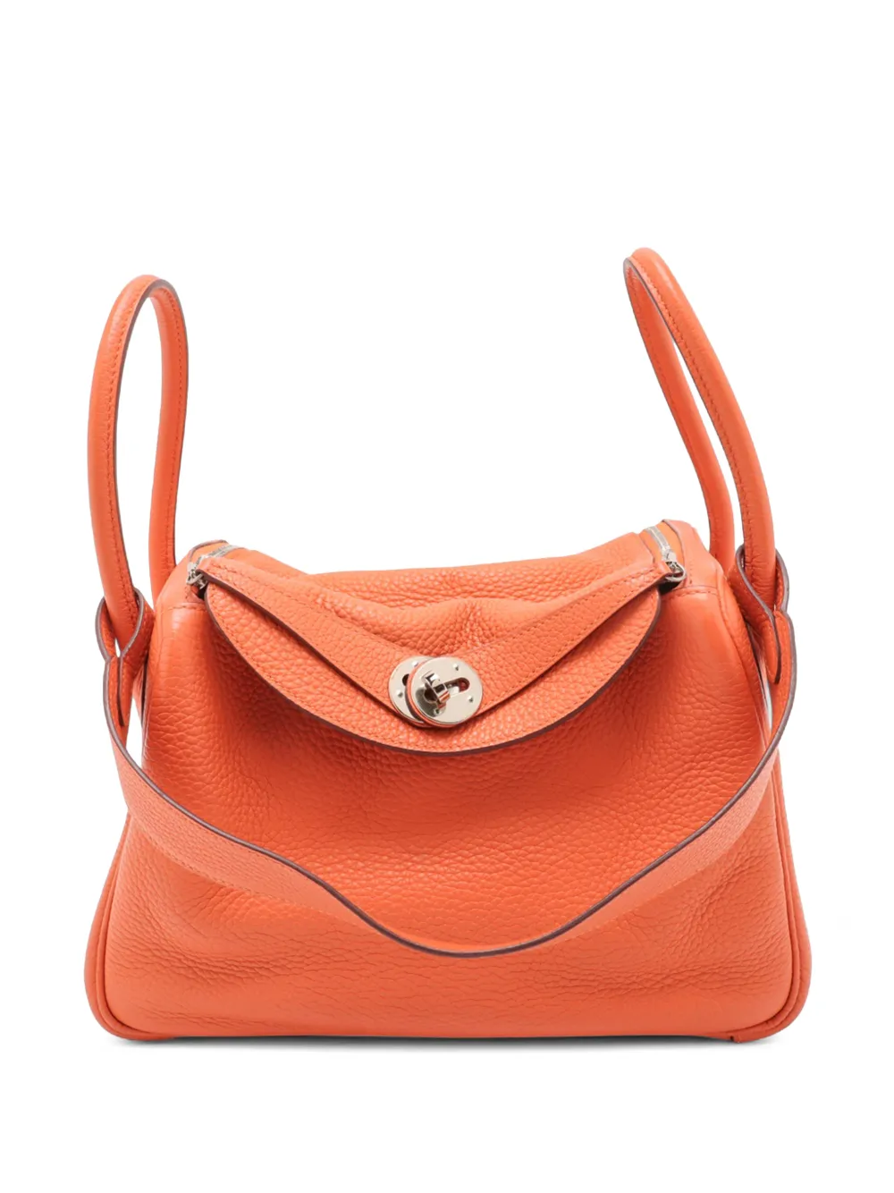Hermès Pre-Owned 2007-2026 Clemence Lindy 26 satchel - Arancione
