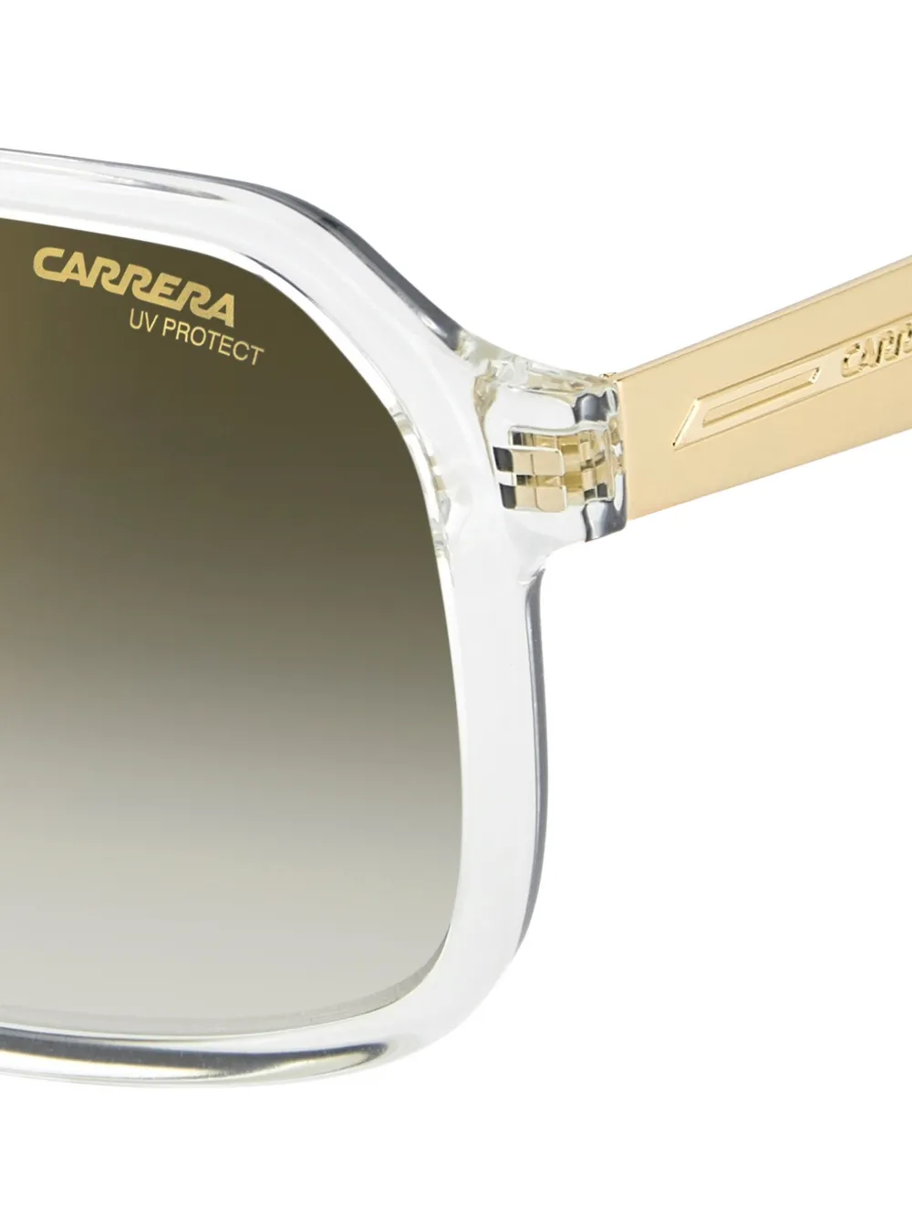 Carrera Zonnebril met geometrisch montuur Wit