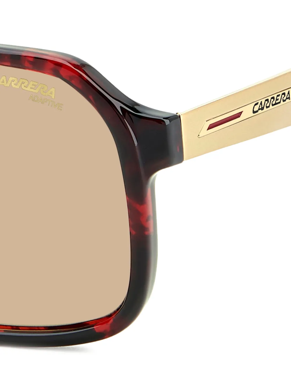 Carrera Zonnebril met geometrisch montuur Rood