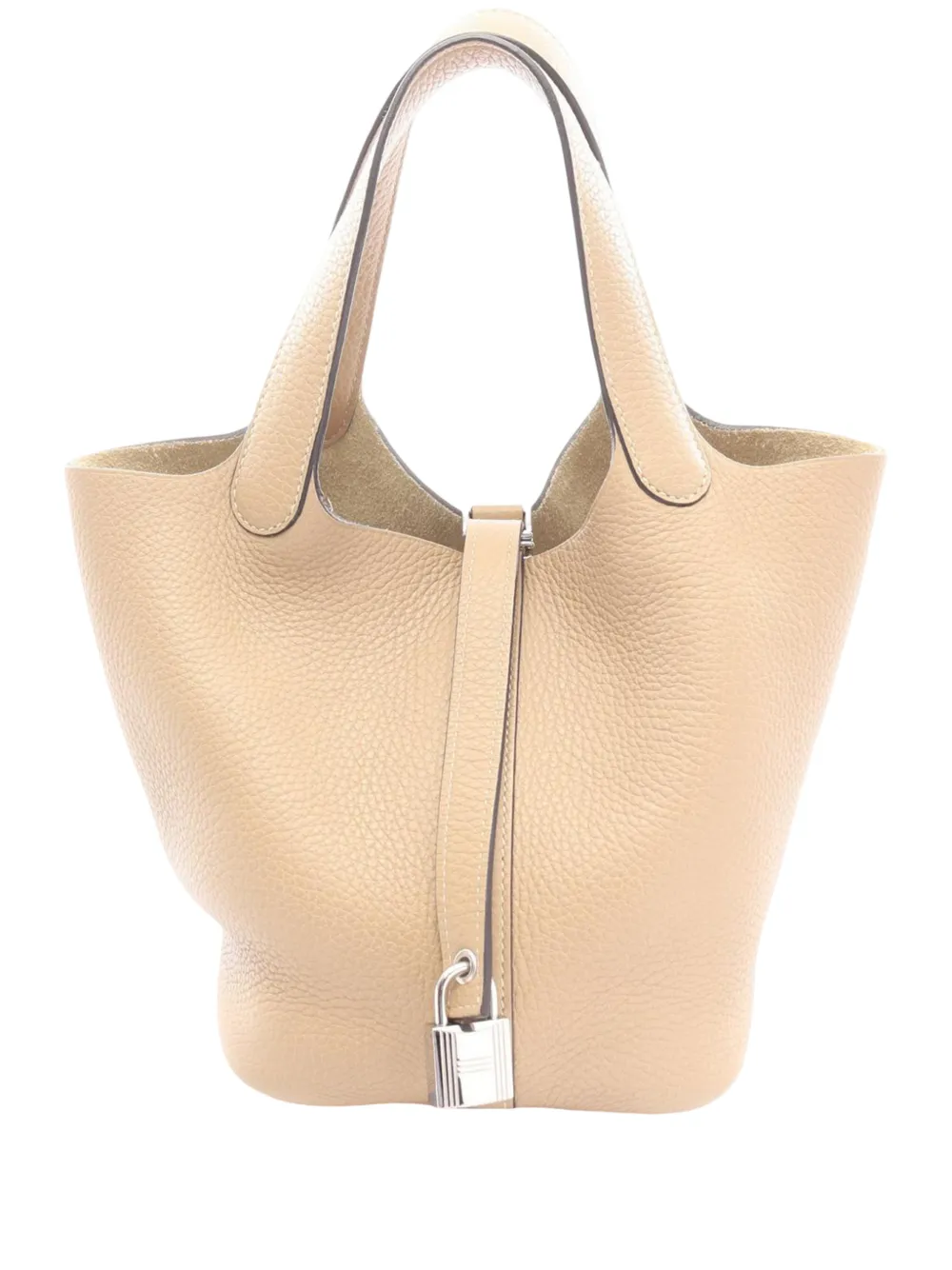 Hermès Pre-Owned 2016 Clemence Picotin Lock 18 handbag - Nude