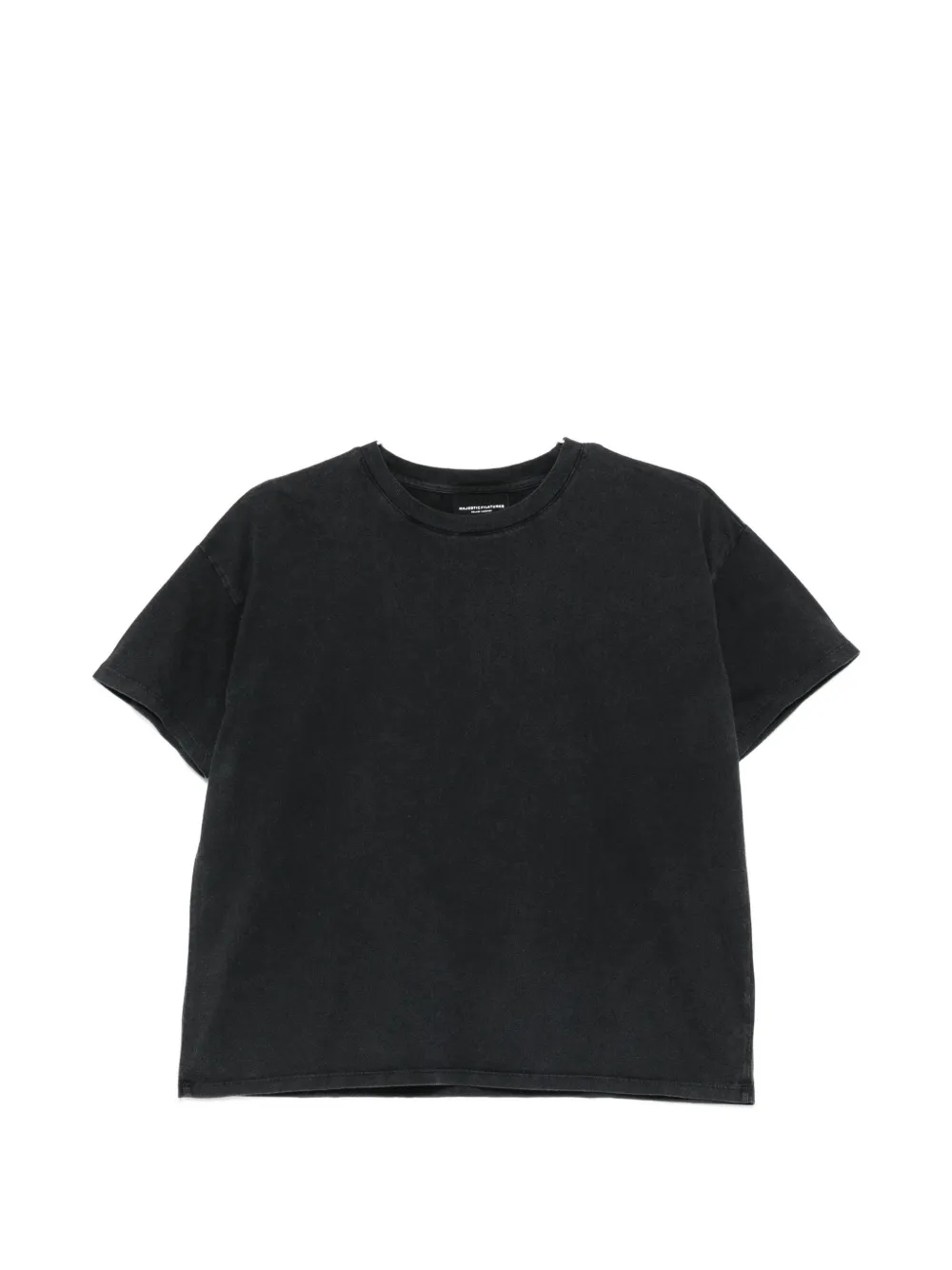 Majestic Filatures logo-embroidered T-shirt - Nero