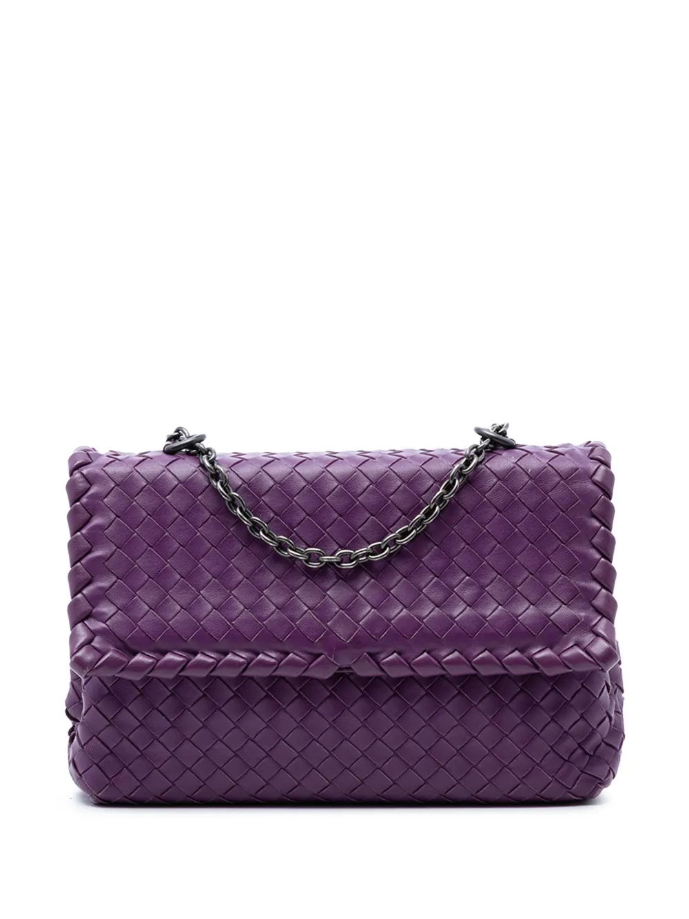 Bottega Veneta Pre-Owned 2012-2025 Small Nappa Intrecciato Olimpia shoulder bag - Purple