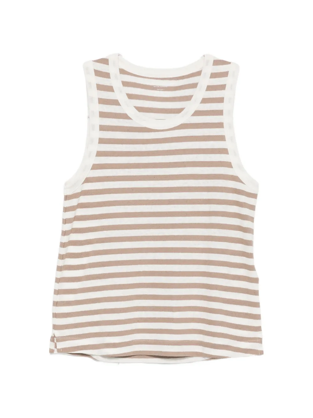 Majestic Filatures striped-print tank top - Bianco