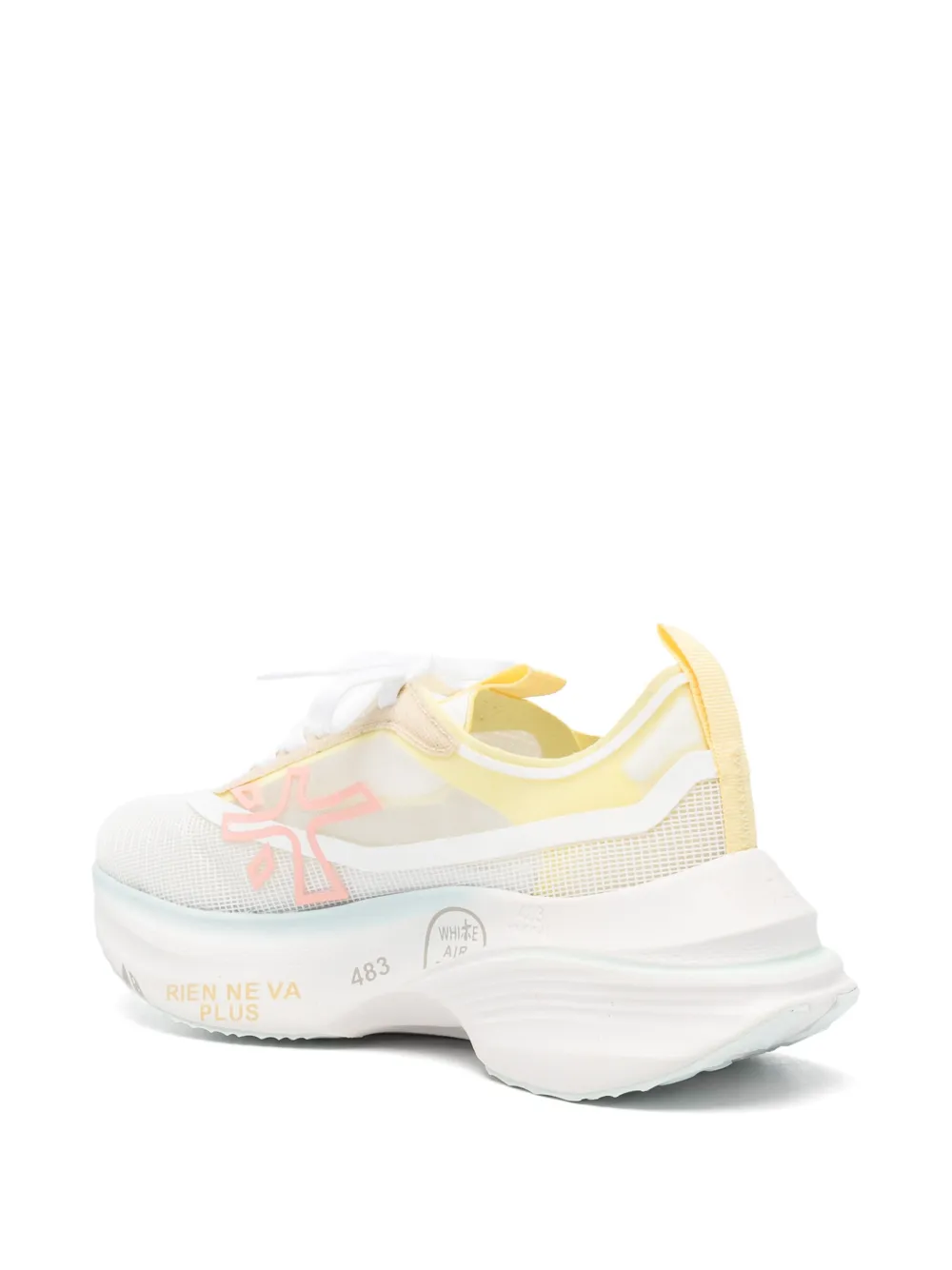 Premiata Hill 8272 logo-patch sneakers Wit