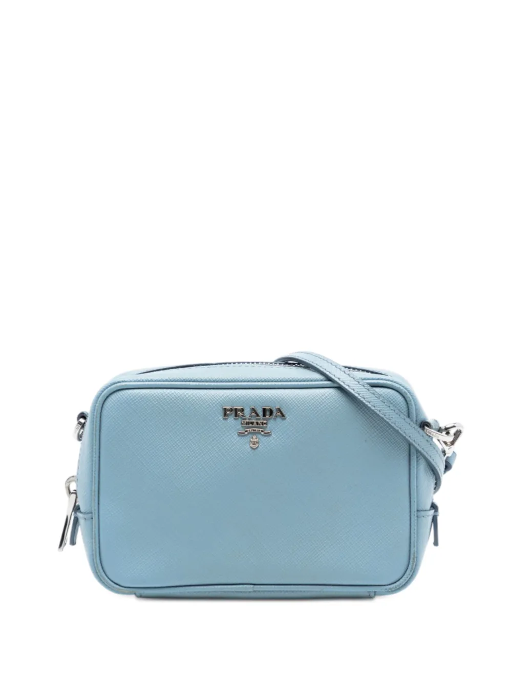 Prada Pre-Owned 2013-2026 Mini Saffiano Camera Bag crossbody bag - Blu