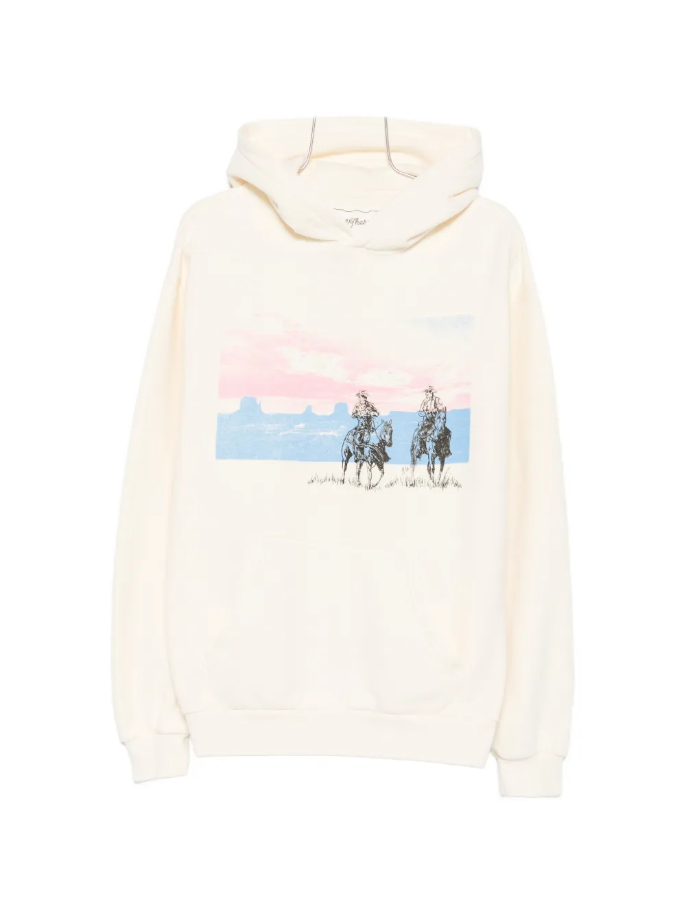 One Of These Days graphic-print hoodie - Weiß
