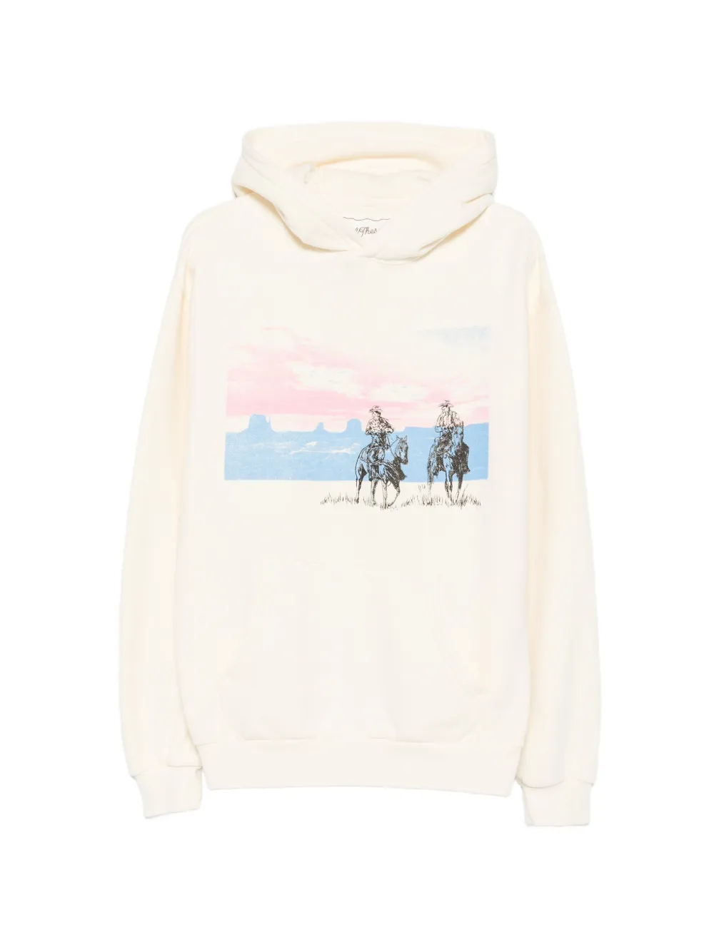One Of These Days graphic-print hoodie - Weiß