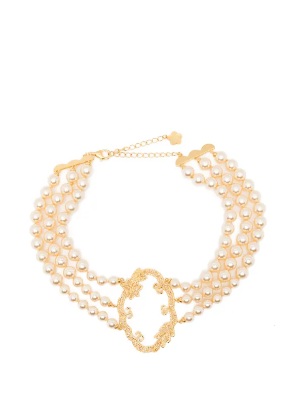 Shushu/Tong Baroque-frame Necklace in Gold