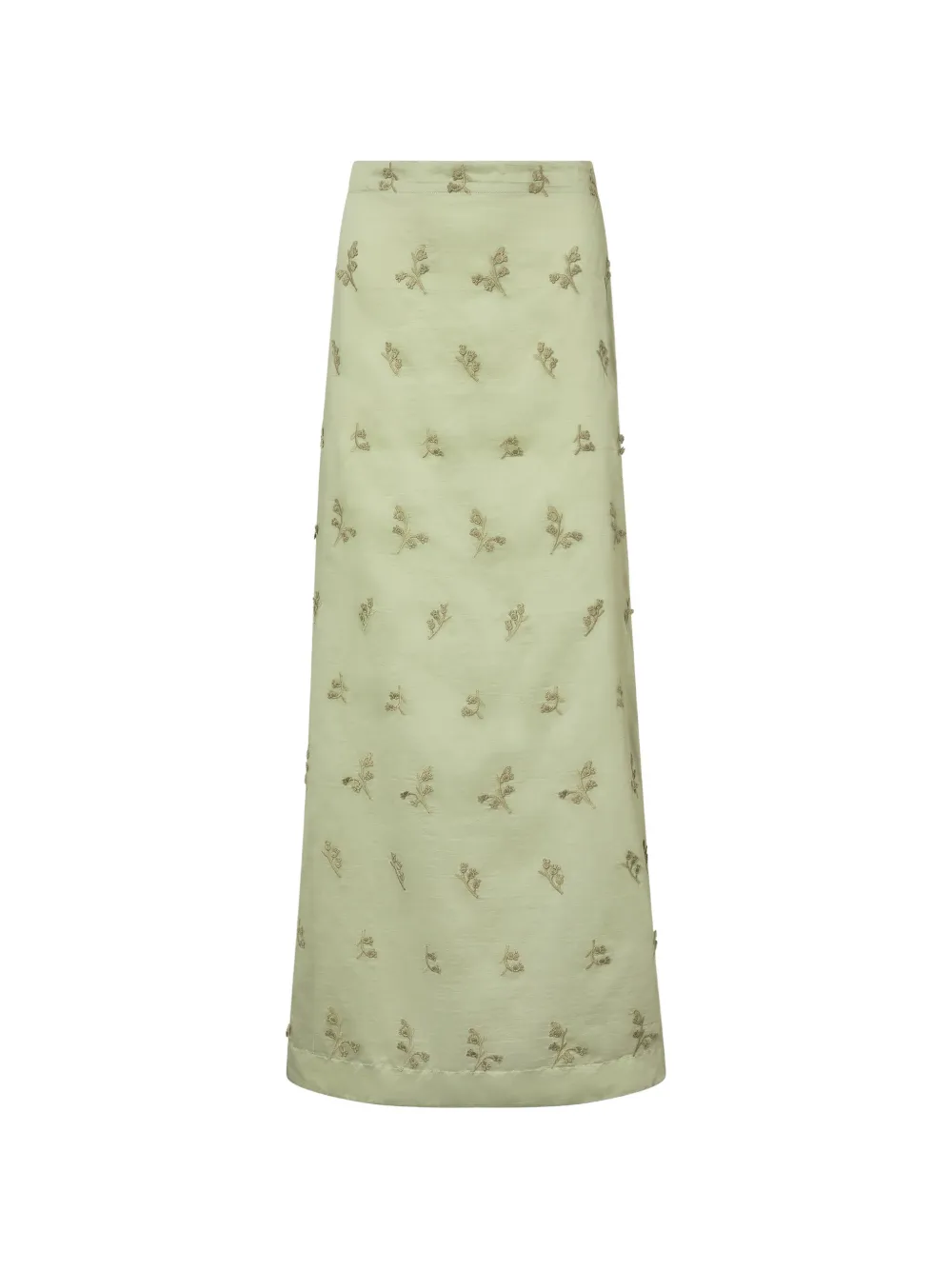 Altuzarra floral-embroidered skirt - Verde