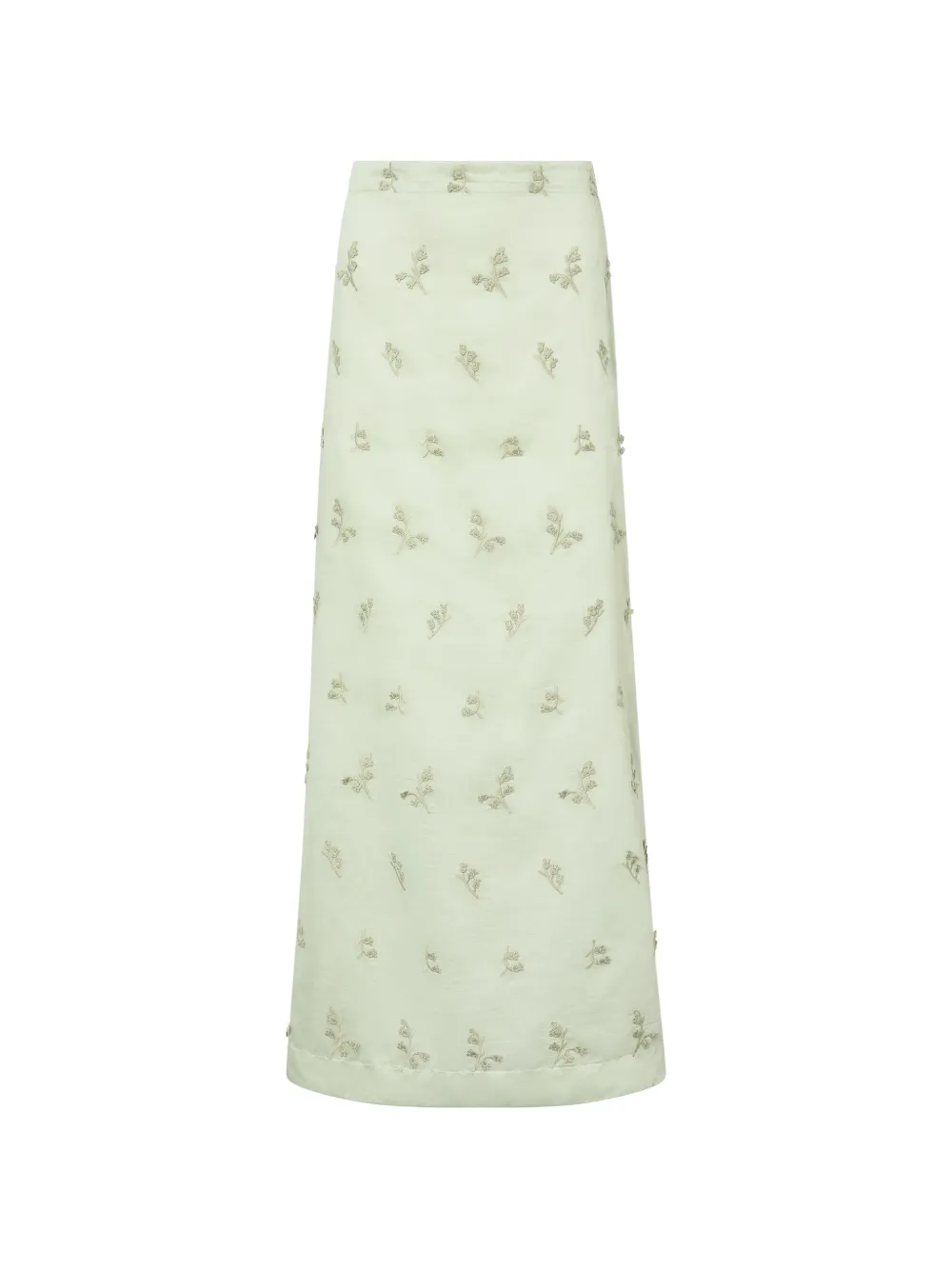 Altuzarra floral-embroidered skirt - Verde