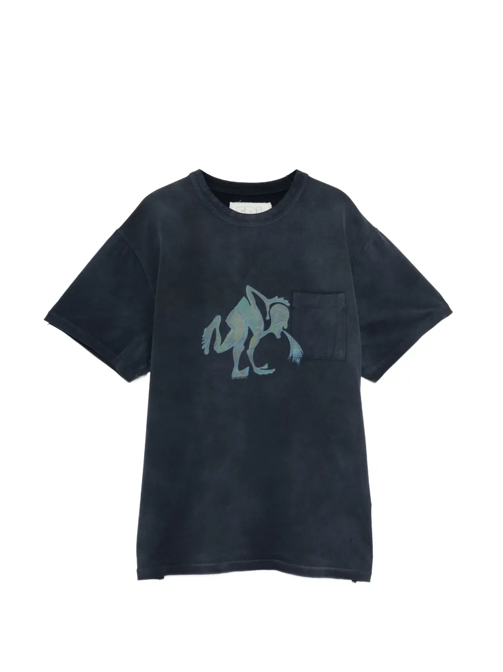 ERL Puke pocket T-shirt - Grigio