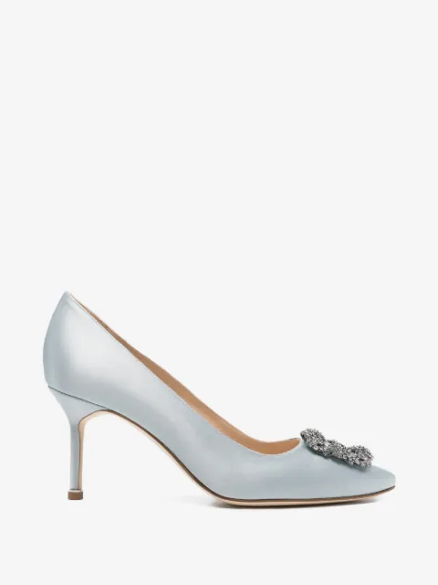 Manolo Blahnik Hangisi crystal-embellished pumps