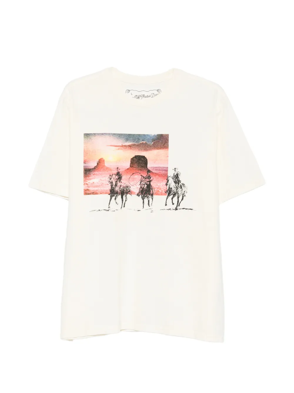 One Of These Days graphic-print T-shirt - Bianco