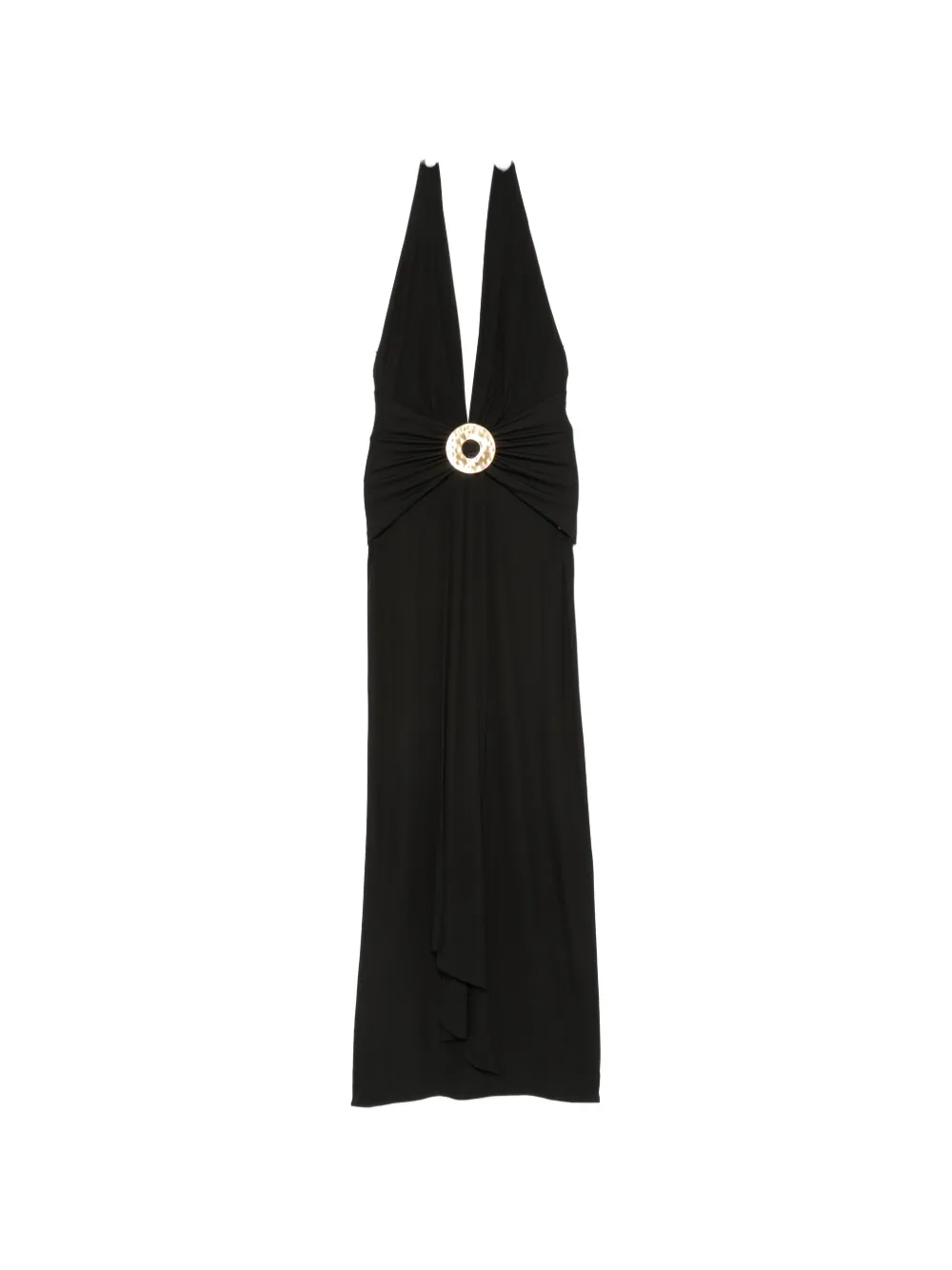 Cult Gaia hammered-ring halterneck dress - Nero
