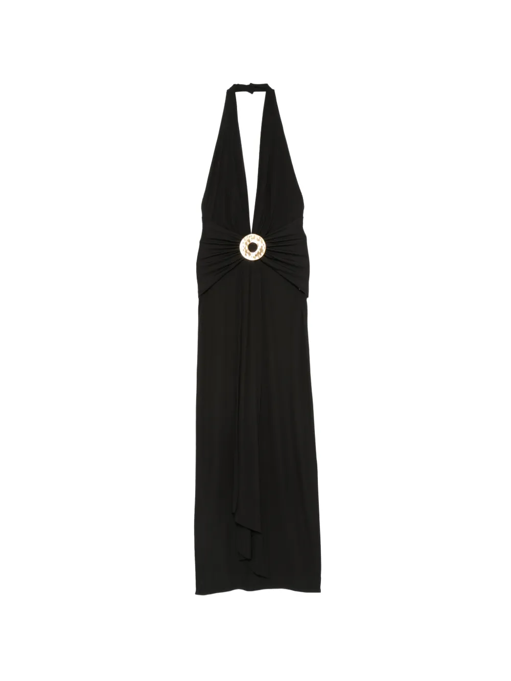 Cult Gaia hammered-ring halterneck dress - Nero