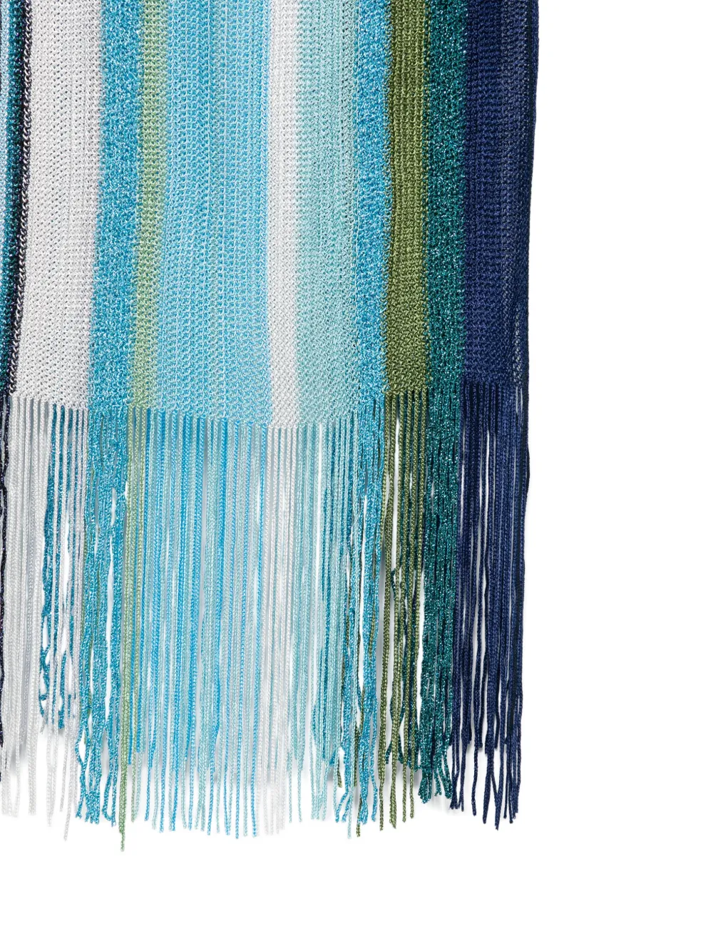  Missoni Bufanda A Rayas Con Flecos - Azul 