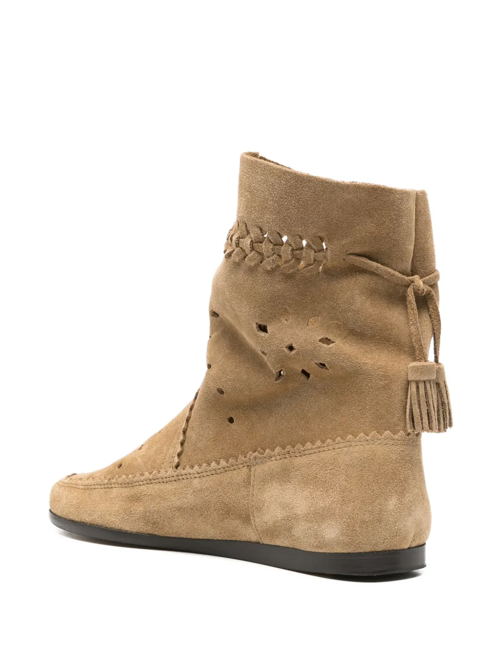 ISABEL MARANT perforated-detail tassel-detail boots Bruin