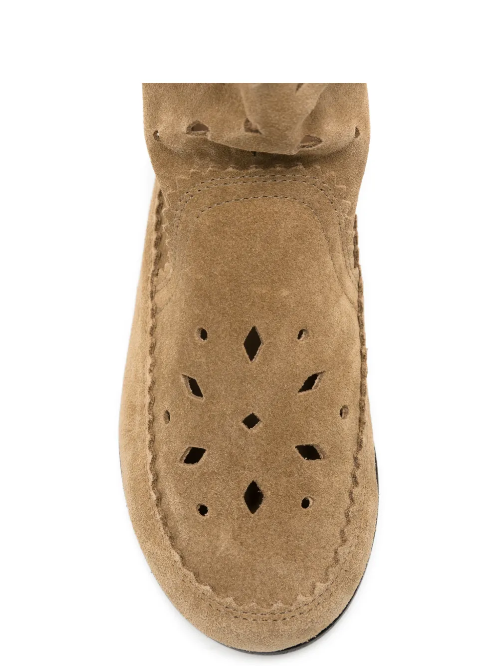 ISABEL MARANT perforated-detail tassel-detail boots Bruin