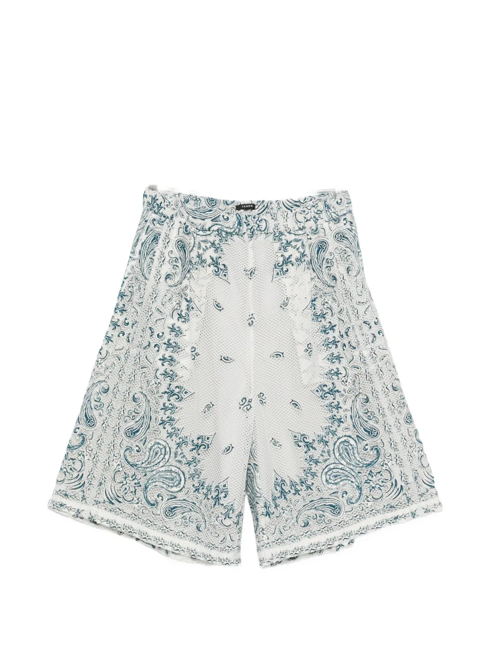 Taakk paisley-print shorts - Bianco