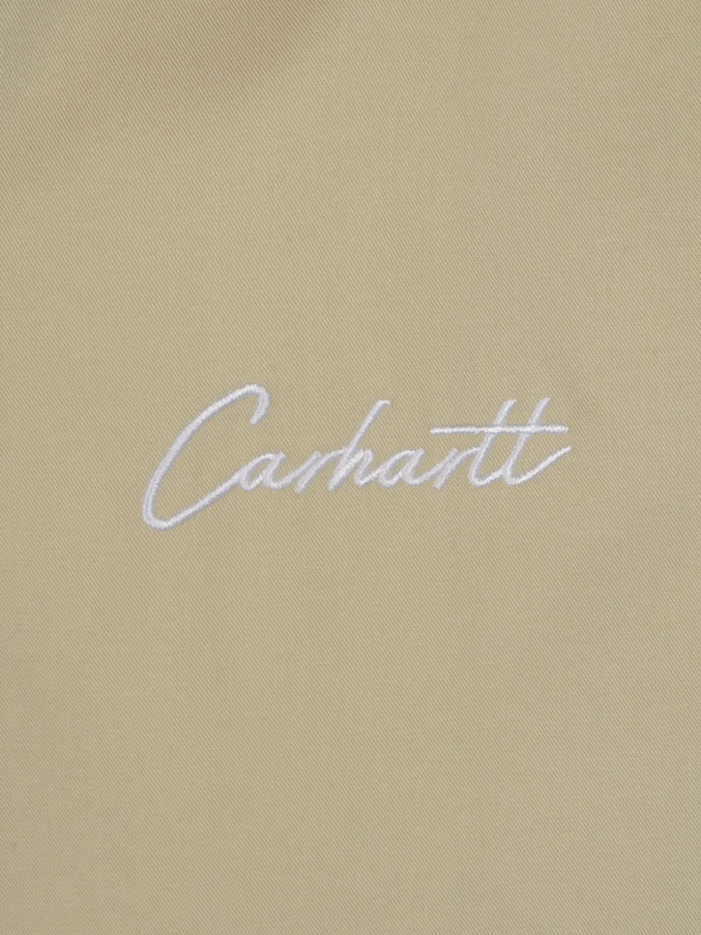 Carhartt WIP Overhemd met geborduurd logo en korte mouwen Beige
