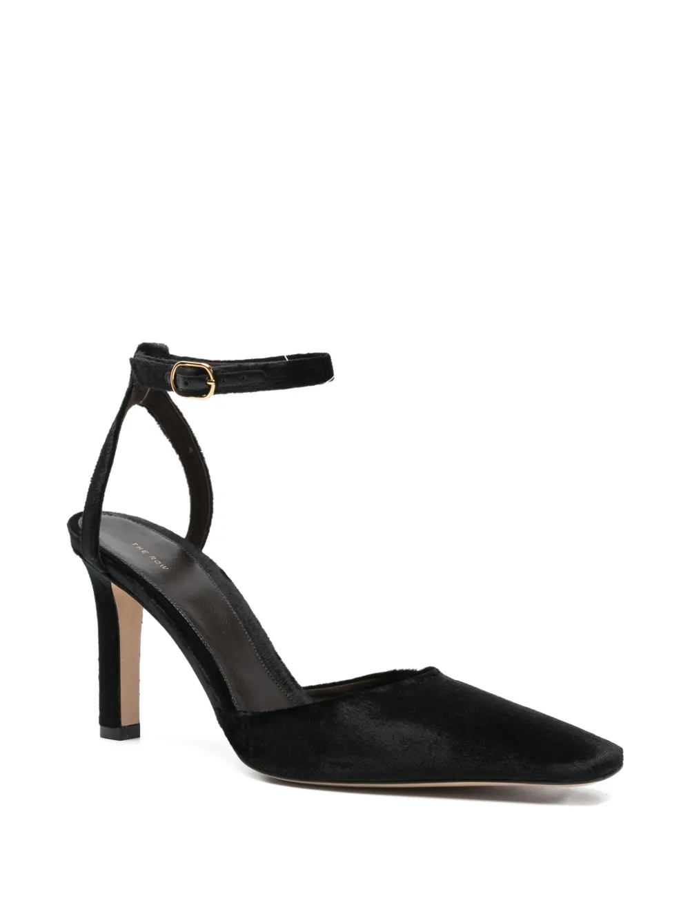 The Row Carla ankle-strap pumps Zwart