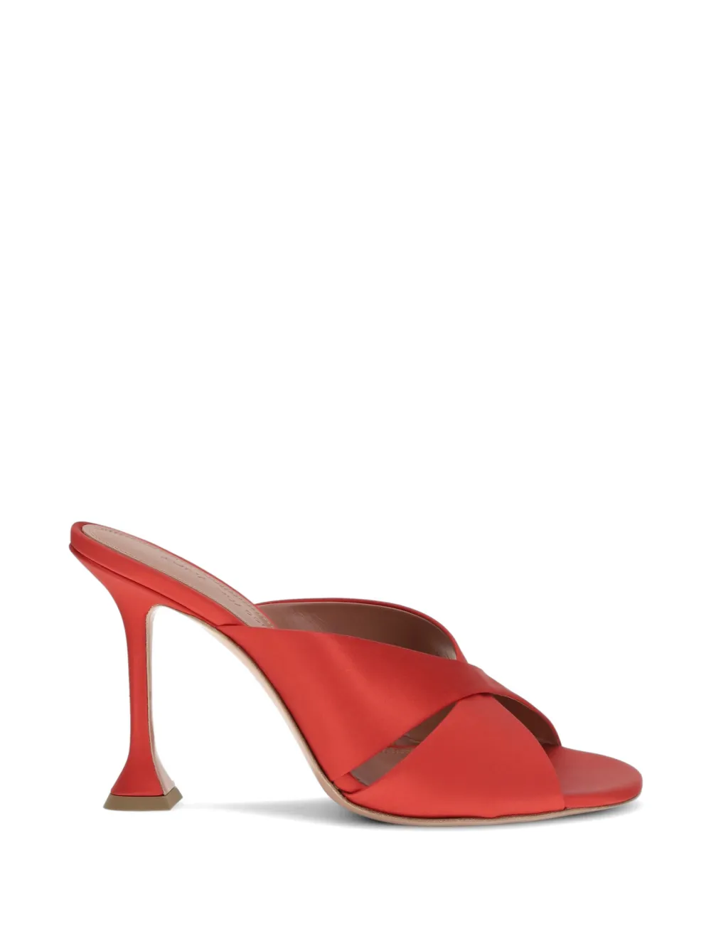 Amina Muaddi Salma crossover-strap sandals Rood