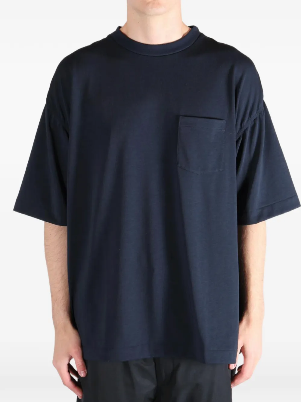 Nanamica Polyester Jersey Pocket Tee In Blue