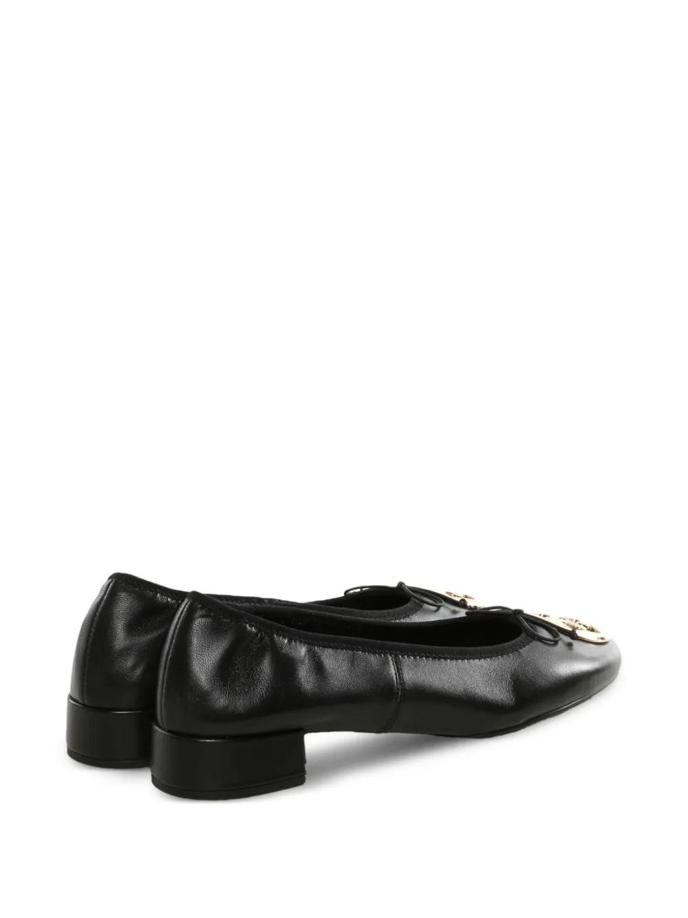 Tory Burch Reva ballerina's met logoplakkaat Zwart