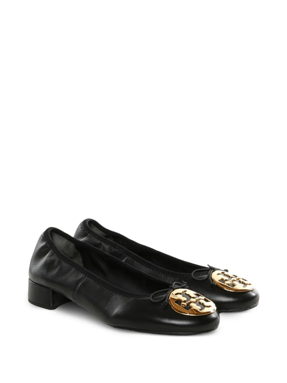Tory Burch Reva ballerina's met logoplakkaat Zwart