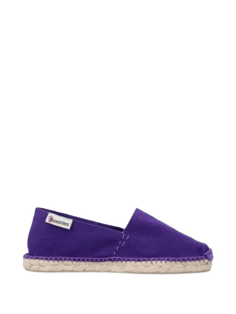 Espadrilles whipstitch-trim canvas espadrilles