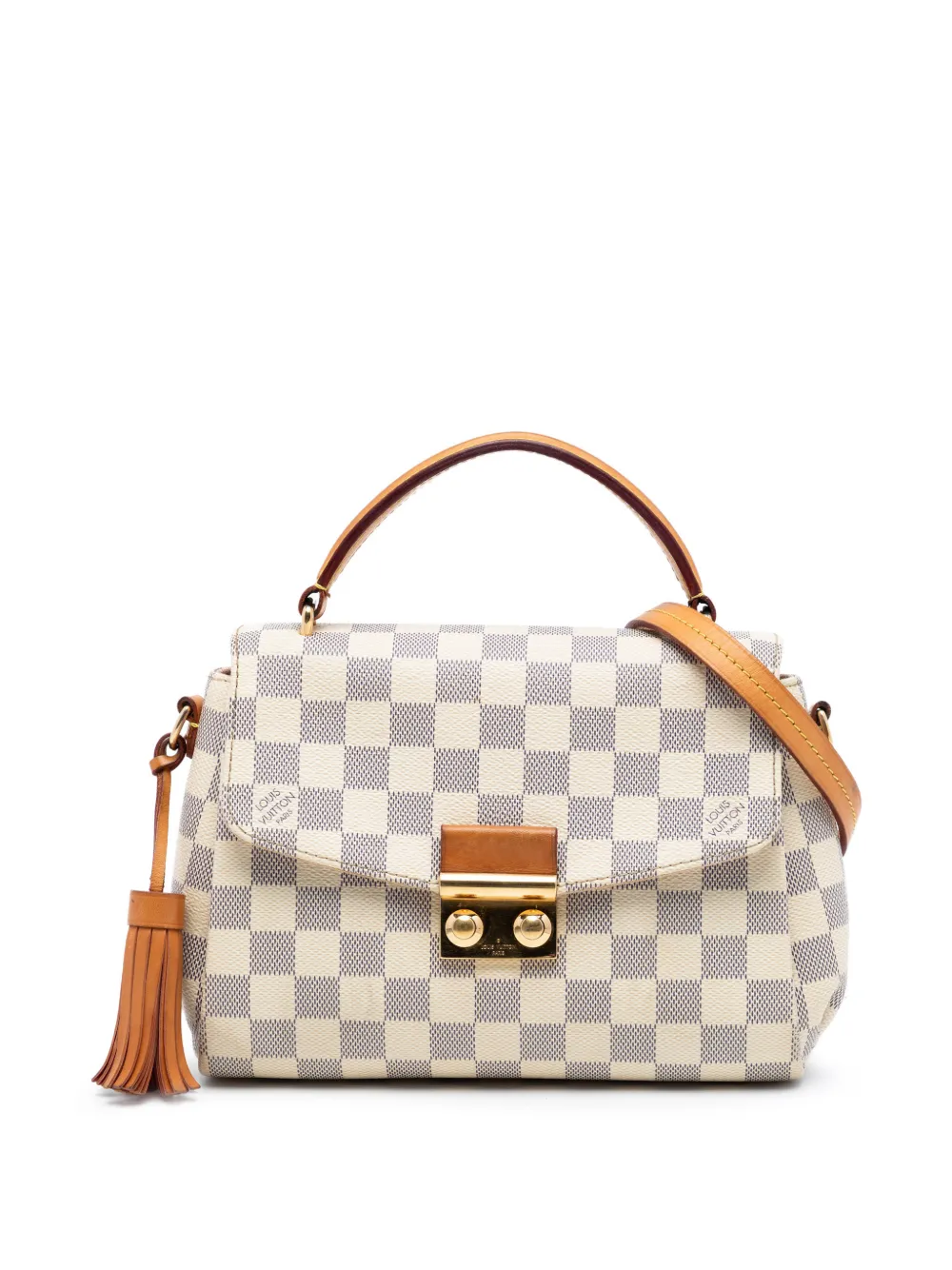 Louis Vuitton Pre-Owned 2016 Damier Azur Croisette satchel - Bianco