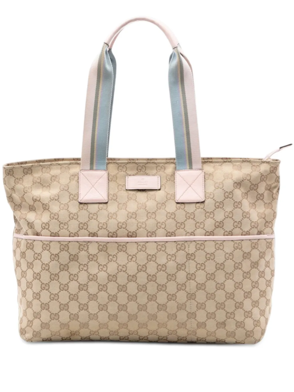 Gucci Pre-Owned 2016-2026 GG Canvas Web tote bag - Toni neutri
