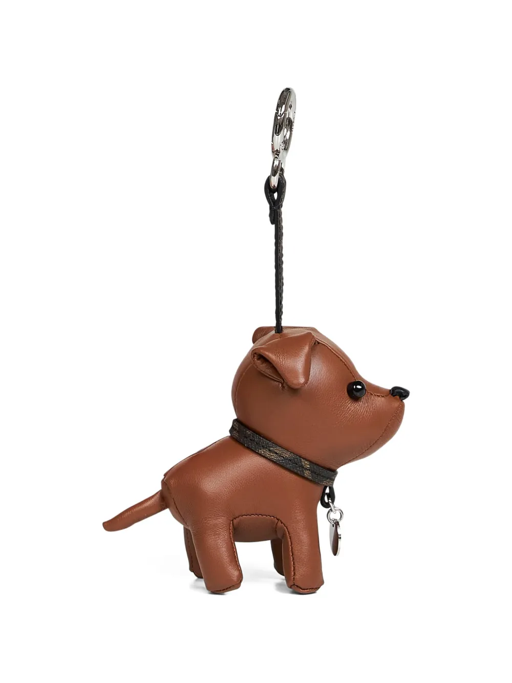 FENDI Ito leather keyring - Marrone